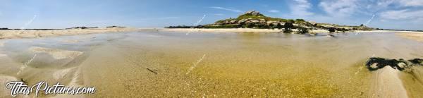 Photo La Baie du Kernic : La Baie du Kernic à marrée descendante. C’est trop bon de marcher dans l’eau fraîche au milieu de ce paysage 😍😎c, Baie du Kernic, Porsguen, sable, rivière