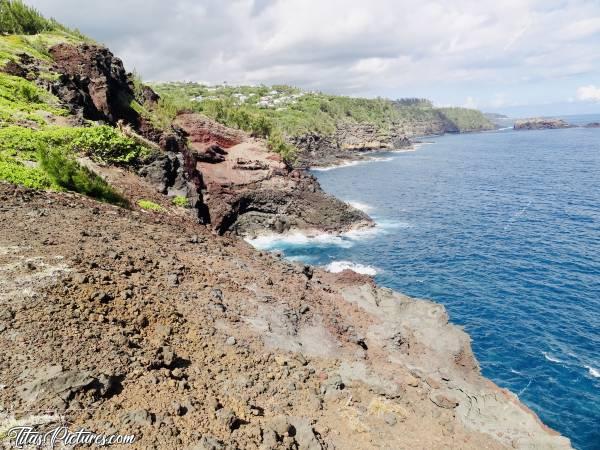 Photo Falaises de Grande Anse : Petite balade en hauteur à Grande Anse pour admirer les falaises et la vue biensur 😍😎c, Grande Anse, falaises, mer