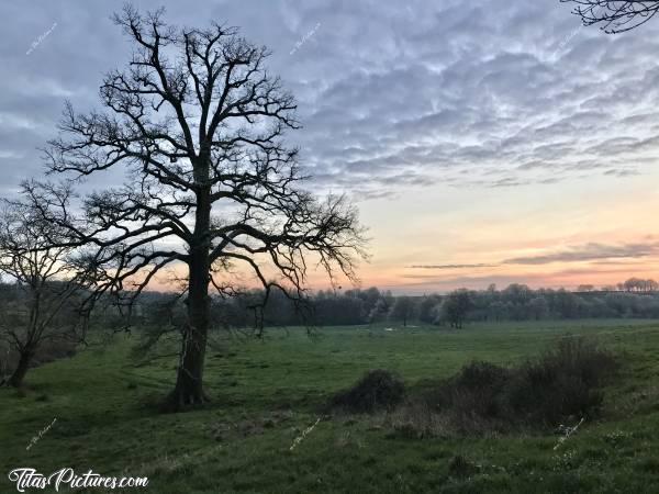 Photo Coucher de soleil : Coucher de soleil sur la Campagne du Boupère. Magnifiques couleurs ce soir-là 😍c, Coucher de soleil, Campagne