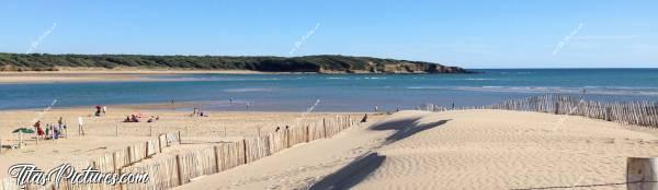 Photo Le Veillon : La Plage du Veillon à Talmont-Saint-Hilaire. Photo prise en 2014. Depuis, cette partie de la Dune a disparu avec les nombreuses tempêtes 😔c, La Vendée, Le Veillon, Dune, mer, sable