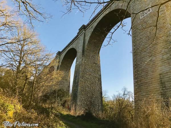 Photo Le Viaduc de Barbin : Le Viaduc de Barbin à St Laurent sur Sèvre.c, Vendée, Viaduc, Arbres