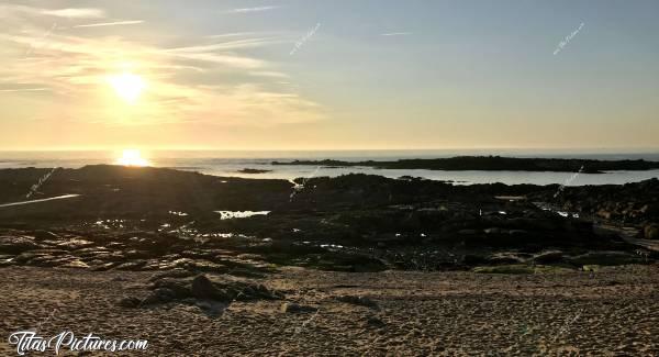 Photo Le Croisic : Le Croisicc, Mer, Rochers, Coucher de soleil