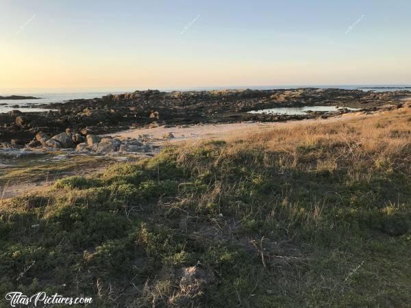 Photo Le Croisic : Le Croisicc, Mer, Rochers, Coucher de soleil