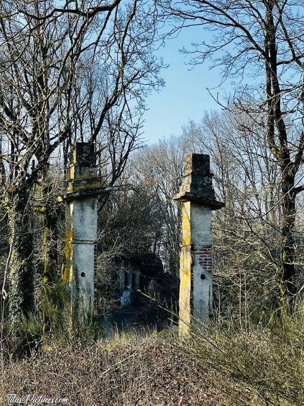 Photo Les Justices : Au Moulin des Justices, à l’Epaud, on peut voir ces 2 piliers. Voici l’information que je retrouve à leur sujet sur internet. Je ne peux pas confirmer que ce soit vrai par contre 😅

Le nom du lieu “les justices” évoque le lieu où se trouvaient les fourches patibulaires, c’est à dire une installation faite de plusieurs piliers (le nombre variant suivant le rang du seigneur) et de poutres servant à exécuter ou exposer aux yeux de tous les condamnés à mort.
Ces fourches, au même titre que les piloris ou les gibets distillaient au quotidien le message de la justice. Elles étaient souvent disposées à des carrefours importants ou sur des grands axes (comme ici) pour marquer l’entrée de la seigneurie et frapper les esprits, susciter la peur et l’effroi.c, Les Justices, L’Epaud, Piliers