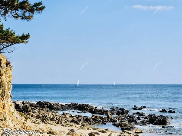 Photo Bénodet : Ambiance Sud de la France à Bénodet, mais dans le Sud Finistère 👍🏻😍😎c, Bénodet, Plage, Galets