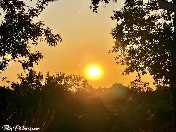 Photo Coucher de Soleil : Joli coucher de soleil dans la campagne Vendéenne 👍🏻😍😎c, Coucher de Soleil, Campagne