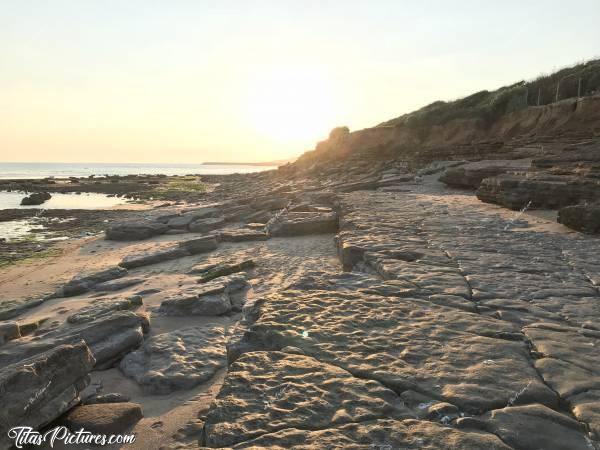 Photo Coucher de soleil : La Plage du Veillon à Talmont-Saint-Hilairec, 