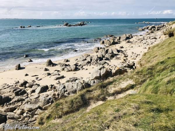 Photo Le Finistère : Je ne me lasserais jamais de voir ces belles couleurs 😊c, Finistère, Mer, Rochers, sable, Dune