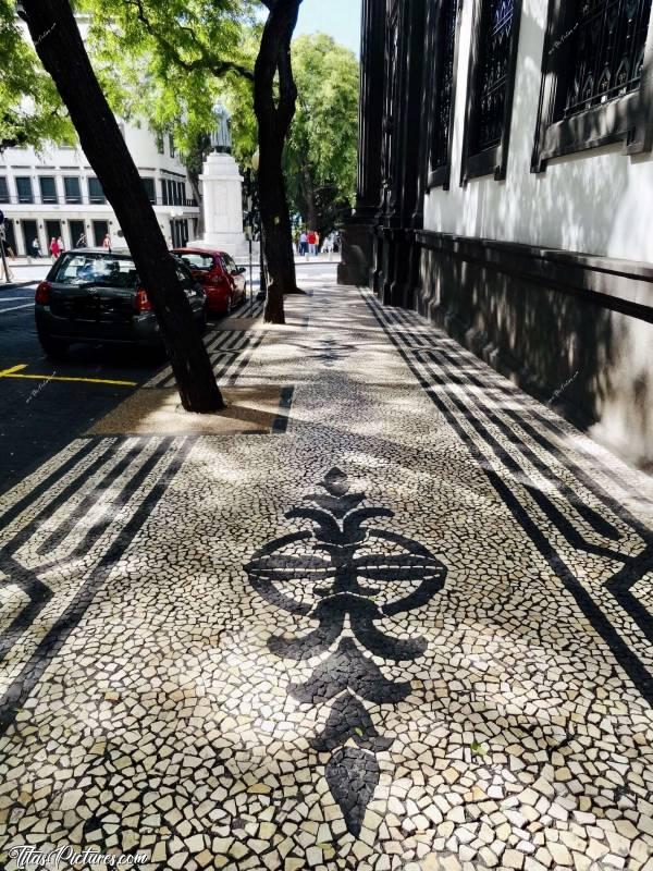 Photo Belles Mosaïques : On peut voir beaucoup de Belles Mosaïques comme celle-ci dans les rues de Funchal.c, Madère, Funchal, Mosaïque