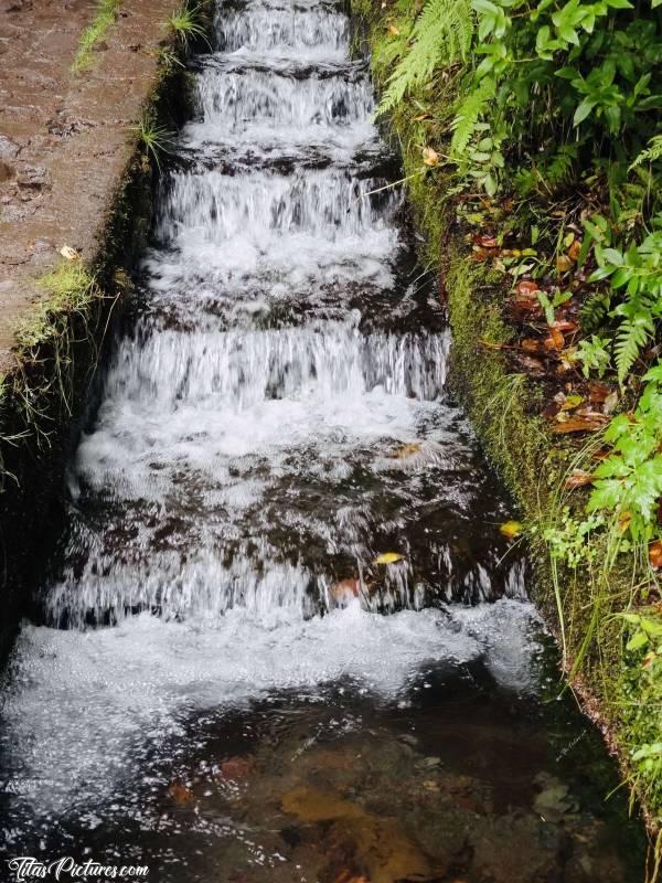 Photo Levada : Voici un Levada en escalier. Pourquoi en escalier? Afin de ralentir le courant de l’eau, tellement il y avait de dénivelé à cet endroit 🤭😅c, Tita’s Pictures, Madère, Levada