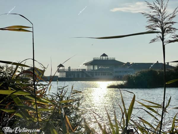 Photo Le Lac de Tanchet : Petite balade ensoleillée autour du Lac de Tanchet, aux Sables d’Olonnes. Je ne connais pas le nom de cet établissement, situé au milieu du Lac. Quelqu’un saurait me dire?c, Tita’s Pictures, Lac de Tanchet, Sables d’Olonne