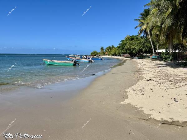 Photo Plage de Tartane : La plage de Tartane, à la Trinité en Martinique. Ici, des barques de pêcheurs retenues par des cordes qu’il fallait enjamber afin d’arriver jusqu’à ce joli point de vue 😅😍c, Tita’s Pictures, Plage de Tartane, La Trinité, Martinique 