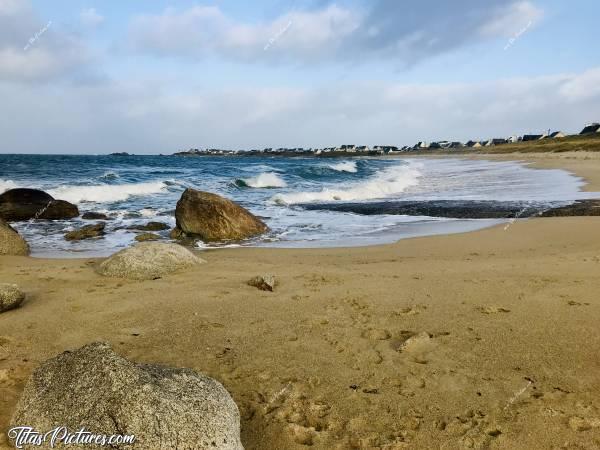 Photo Plage de Porsmeur : Plage de Porsmeur dans le Finistère Nord.c, Porsmeur, Plage, vagues, sable