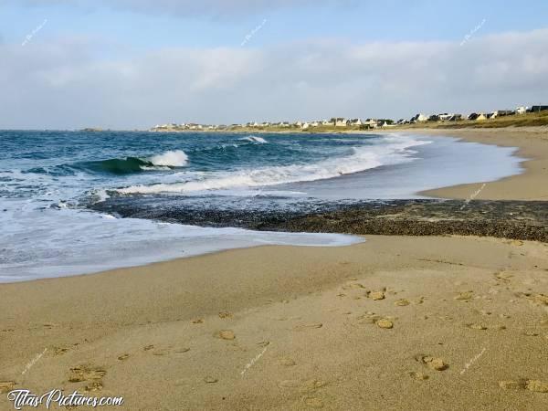 Photo Plage de Porsmeur : Plage de Porsmeur dans le Finistère Nord.c, Porsmeur, Plage, vagues, sable