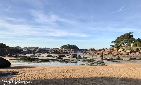 Photo Plage de St Guirec : Plage de St Guirec à Ploumanac’h.c, Plage de St Guirec, Ploumanac’h