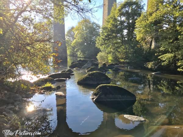 Photo St-Laurent-sur-Sèvre : Le Pont de Barbin au parc de la Barbinièrec, Rivière, Rochers, arbres, Pont