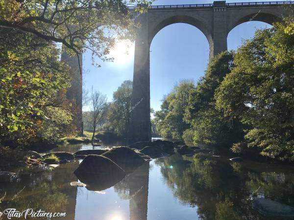 Photo St-Laurent-sur-Sèvre : Le Pont de Barbin au parc de la Barbinièrec, Rivière, Rochers, arbres, Pont