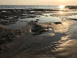 La Plage du Veillon : Plage, Sable, Rochers, Coucher du soleil, Mer