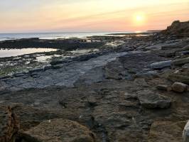 La Plage du Veillon : Plage, Rochers, Coucher du soleil, Mer