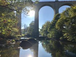 St-Laurent-sur-Sèvre : Rivière, Rochers, arbres, Pont