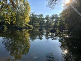 St-Laurent-sur-Sèvre : Rivière, Rochers, arbres, Pont