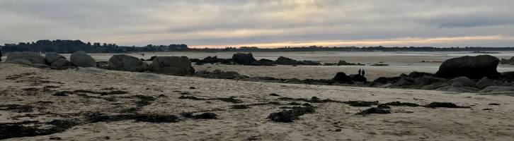 La Baie du Kernic : Dune, rochers, sable, Mer