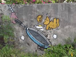 Œuf sur le plat : L’Ile de la Réunion, Graffiti, Œuf sur le plat