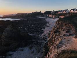 Batz-sur-Mer : Mer, Rochers, Coucher de soleil