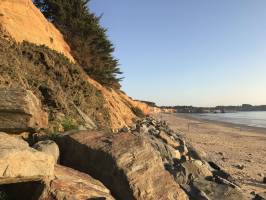 La Mine d’Or : Pénestin, plage, Coucher de soleil, Falaises, Rochers, mer