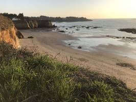 La Mine d’Or : Pénestin, plage, Coucher de soleil, Falaises, Rochers, mer