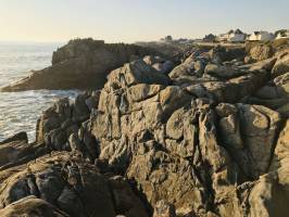 Batz-sur-Mer : Batz-sur-Mer, mer, Rochers, Coucher de soleil