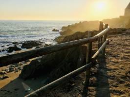 Batz-sur-Mer : Batz-sur-Mer, mer, Rochers, Coucher de soleil