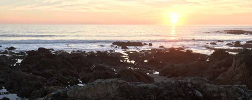 Batz-sur-Mer : Batz-sur-Mer, mer, Rochers, Coucher de soleil