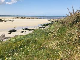 La baie du Kernic : Mer, sable, rochers, dune