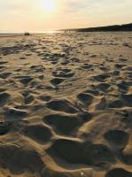 La Plage du Veillon : Plage du Veillon, Sable, mer, Coucher de soleil