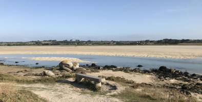 La Baie du Kernic : Baie du Kernic, sable blanc, Rochers