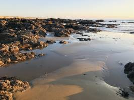 Plage de la Normandelière : Brétignolles-sur-Mer, rochers, mer