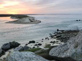 La Baie du Kernic : Baie du Kernic, Coucher de soleil, Mer, Dunes, Rochers