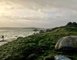 La Baie du Kernic : Baie du Kernic, mer, dune, rochers