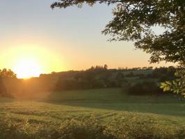 Coucher de soleil : Coucher de soleil, campagne