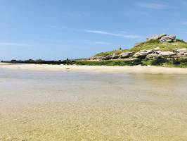 La Baie du Kernic : Baie du Kernic, Porsguen, sable, rochers