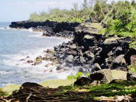 La côte Sud : La Réunion, cote sud, mer, rochers