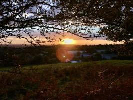 Puy Lambert : Puy Lambert, coucher de soleil