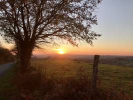 Coucher de soleil : Coucher de soleil, Le Boupère, Campagne