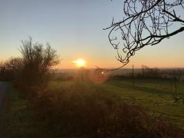 Coucher de soleil : Coucher de soleil, Le Boupère, Campagne