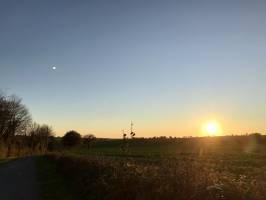 Coucher de soleil : Coucher de soleil, Campagne, Vendée