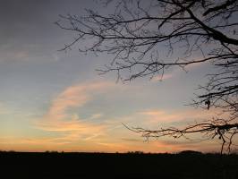 Coucher de soleil : Coucher de soleil, campagne