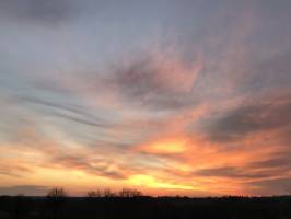 Coucher de soleil : Coucher de soleil, Campagne, Vendée