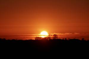 Coucher de Soleil : Coucher de Soleil, campagne, Vendée