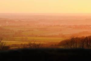 La Vendée : Vendée, coucher de soleil, Bois de la Folie, Pouzauges